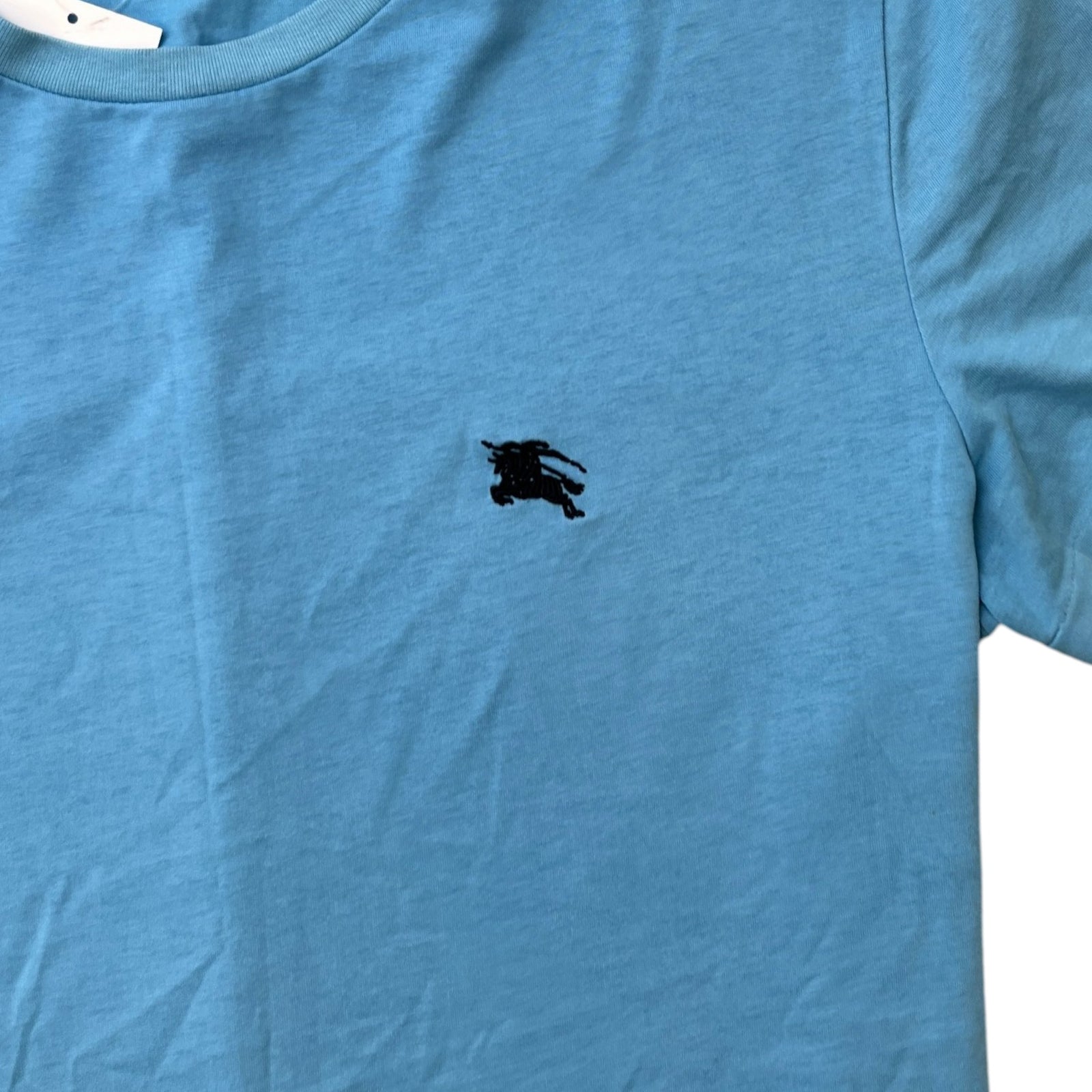 Men's Embroidered Logo T-Shirt Blue Size L - Photo 5