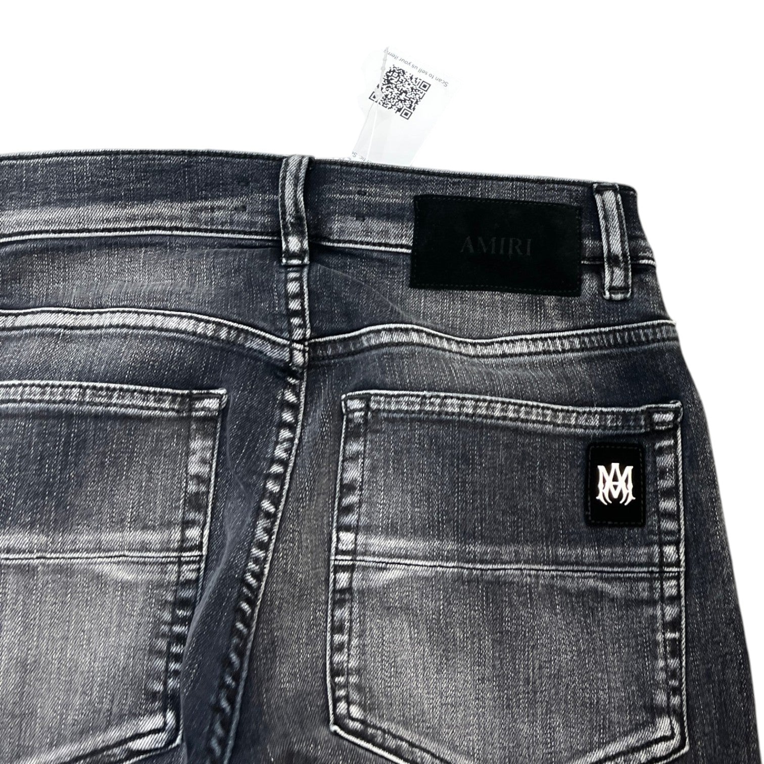 Men's Distressed Snake Thrasher Skinny Jeans Grey Size XS / W28 - Photo 7