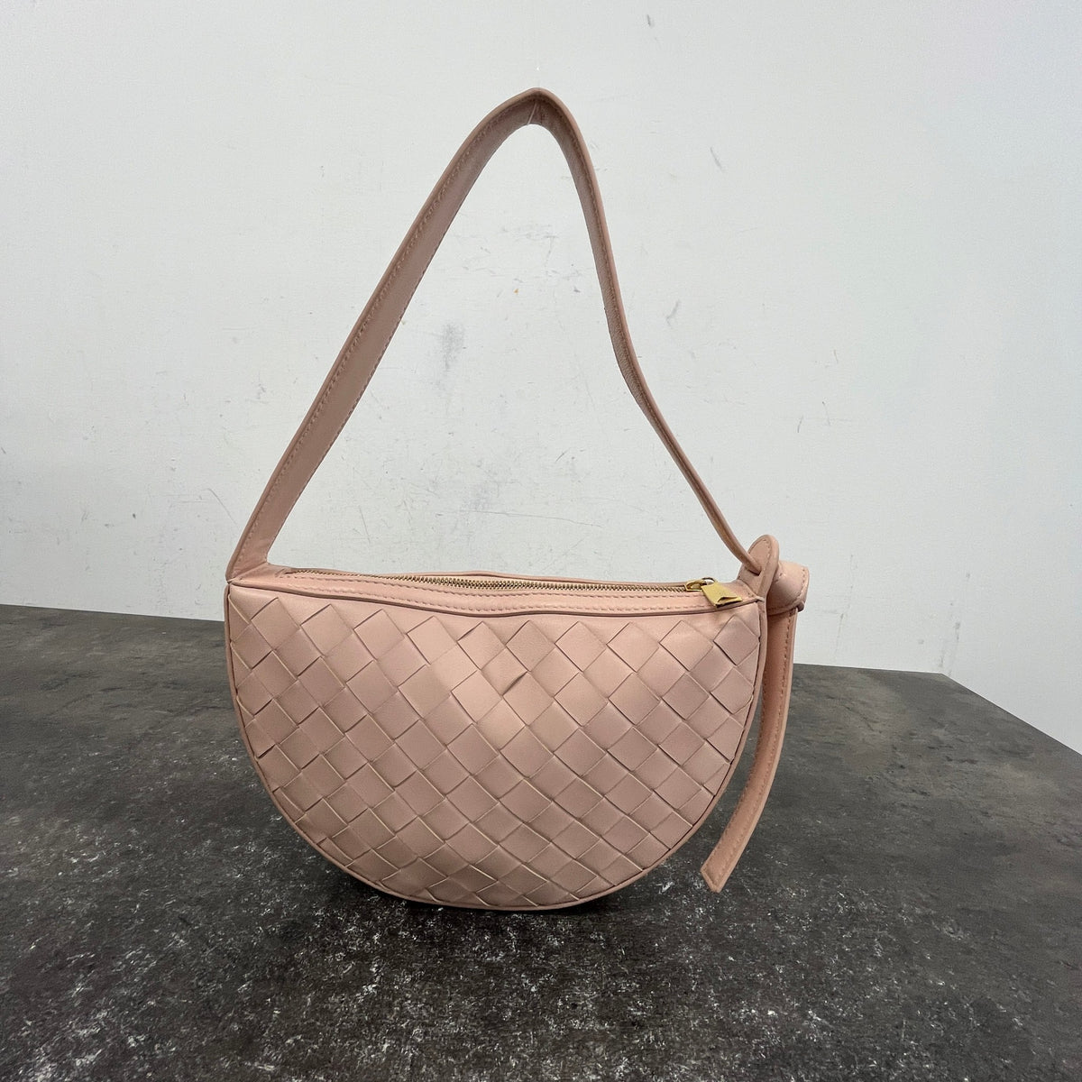 Women's Intrecciato Mini Sunrise Handbag Pink - Photo 14