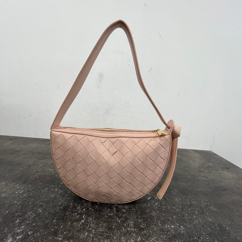 Women's Intrecciato Mini Sunrise Handbag Pink
