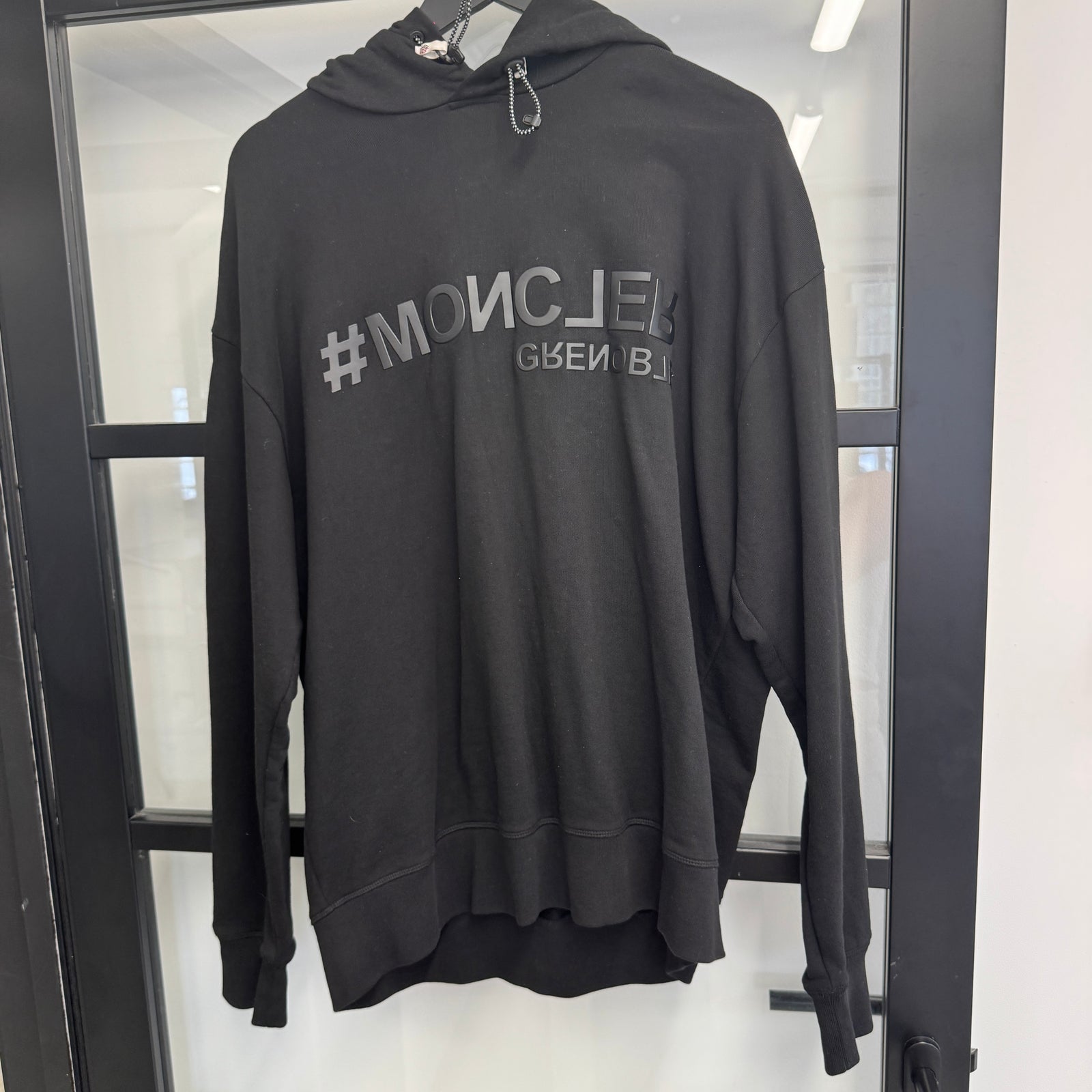 Men's Maglia Con Hoodie Black Size XL - Photo 7
