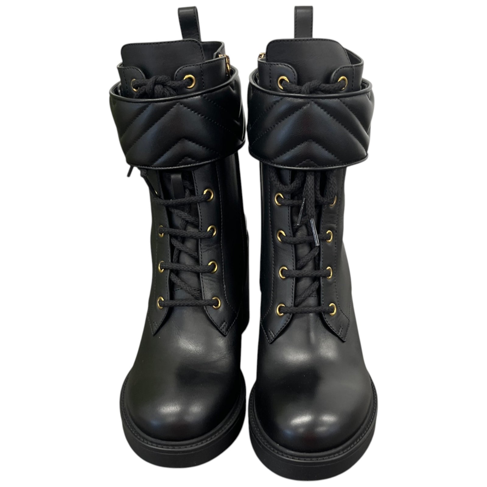 Women's Gg Marmont Heeled Boots Black Size EU 39.5 / UK 6.5 - Photo 6