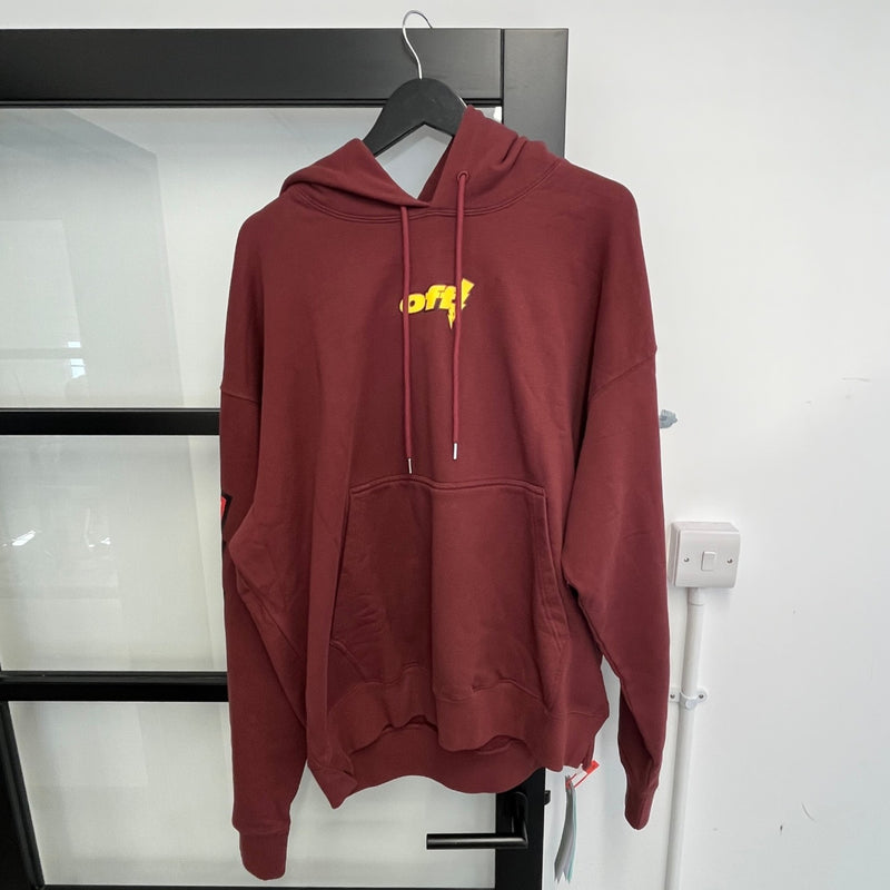 Men's Thunder Stable Skate Hoodie Burgundy Size XL
