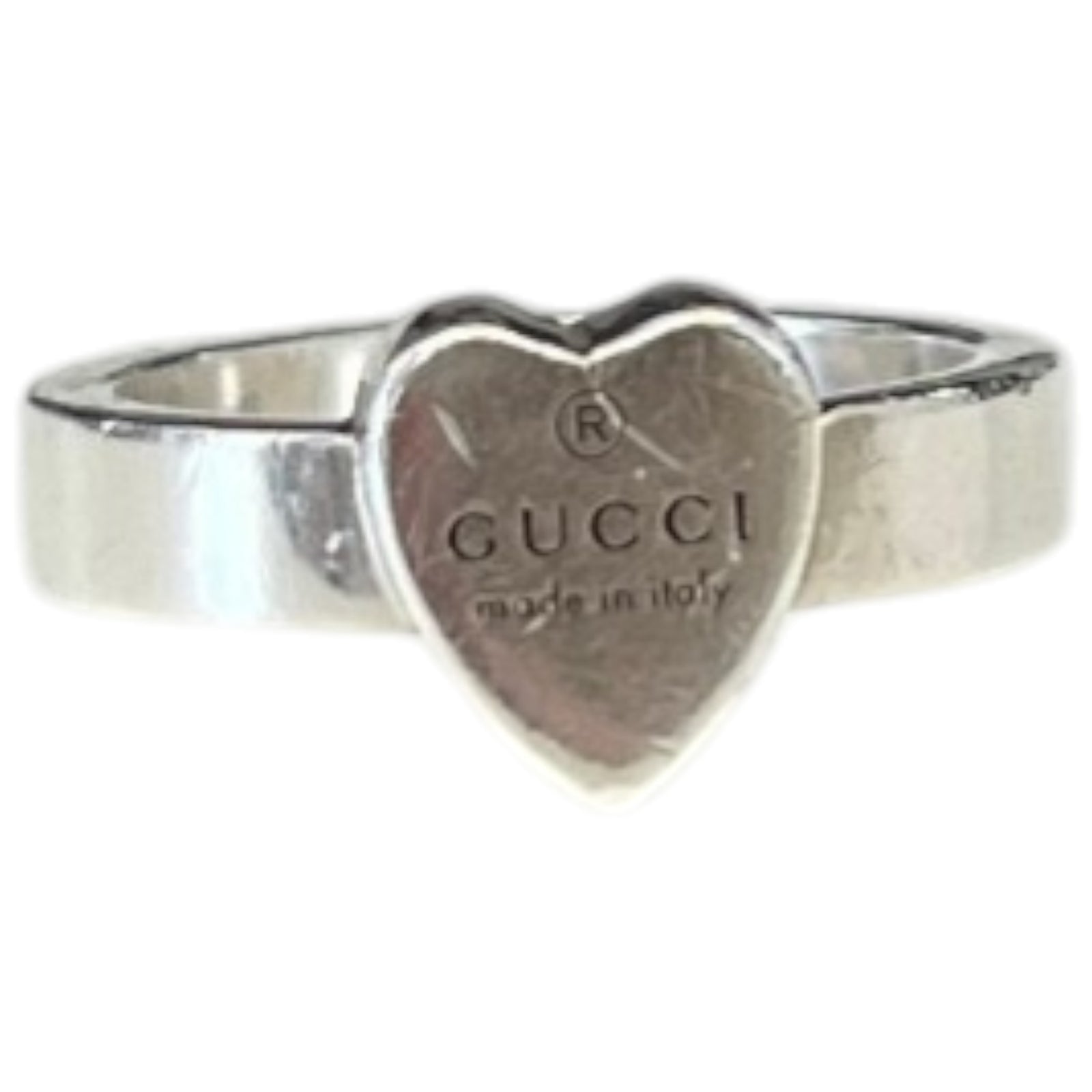 Women's Trademark Heart Size 13 Silver Ring Silver - Photo 1