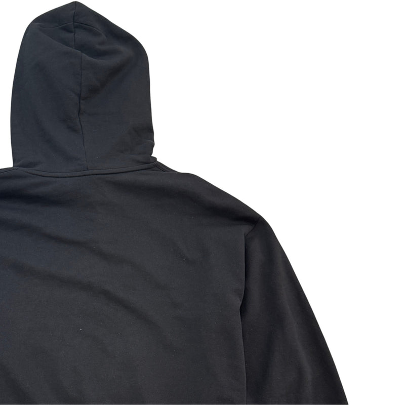 Men's Maglia Con Hoodie Black Size XL