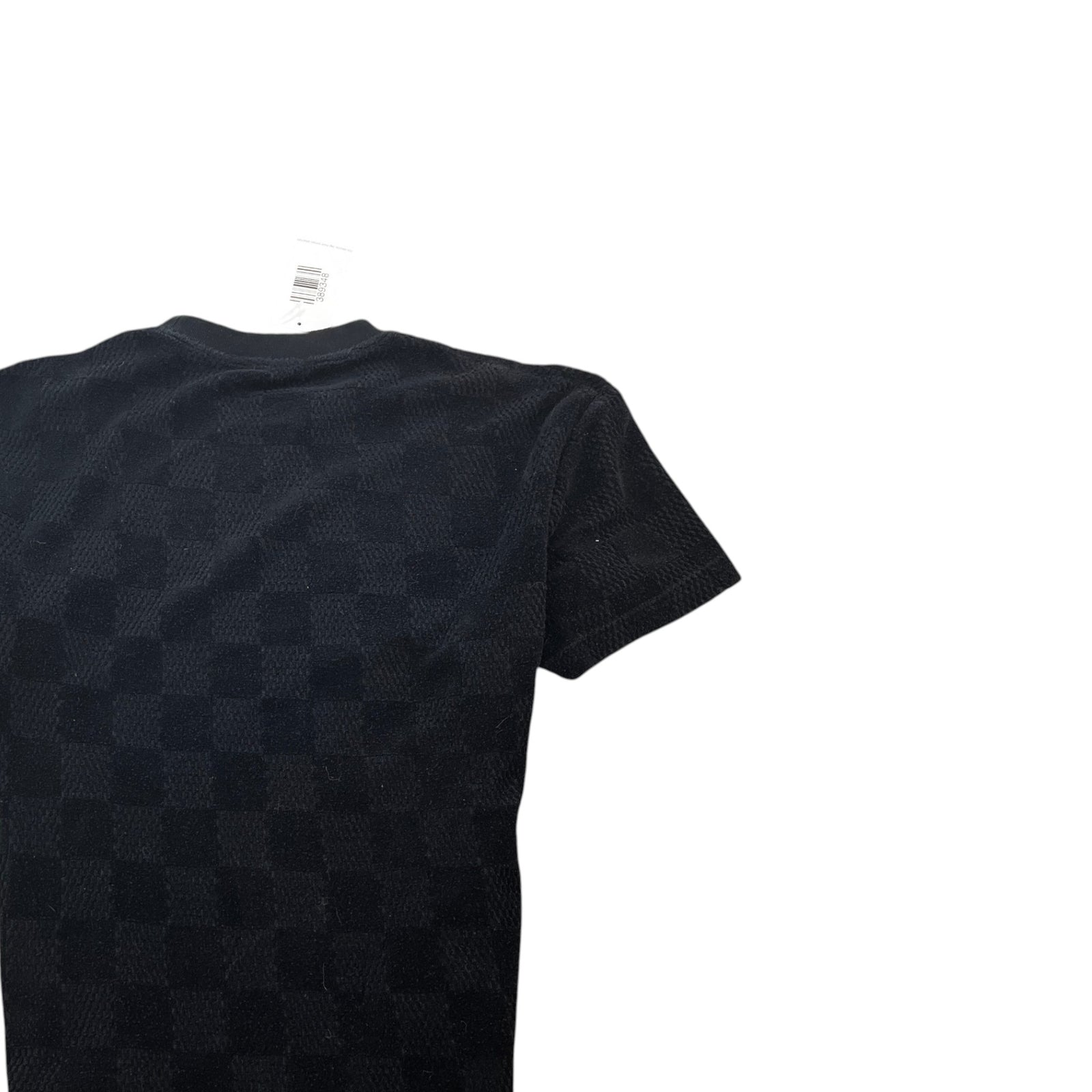 Men's Damier Towelling T-Shirt Black Size S - Photo 4