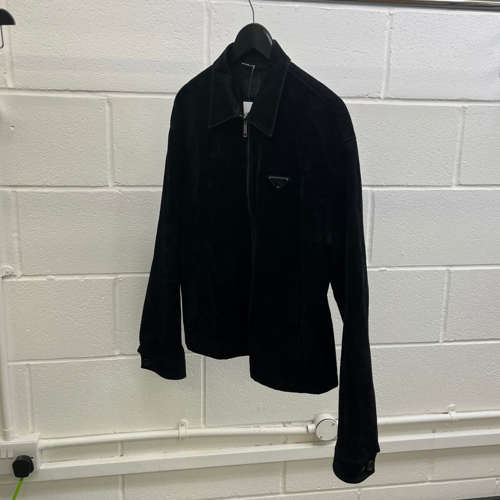 Men's Triangle Logo Jacket Black Size M - Photo 9
