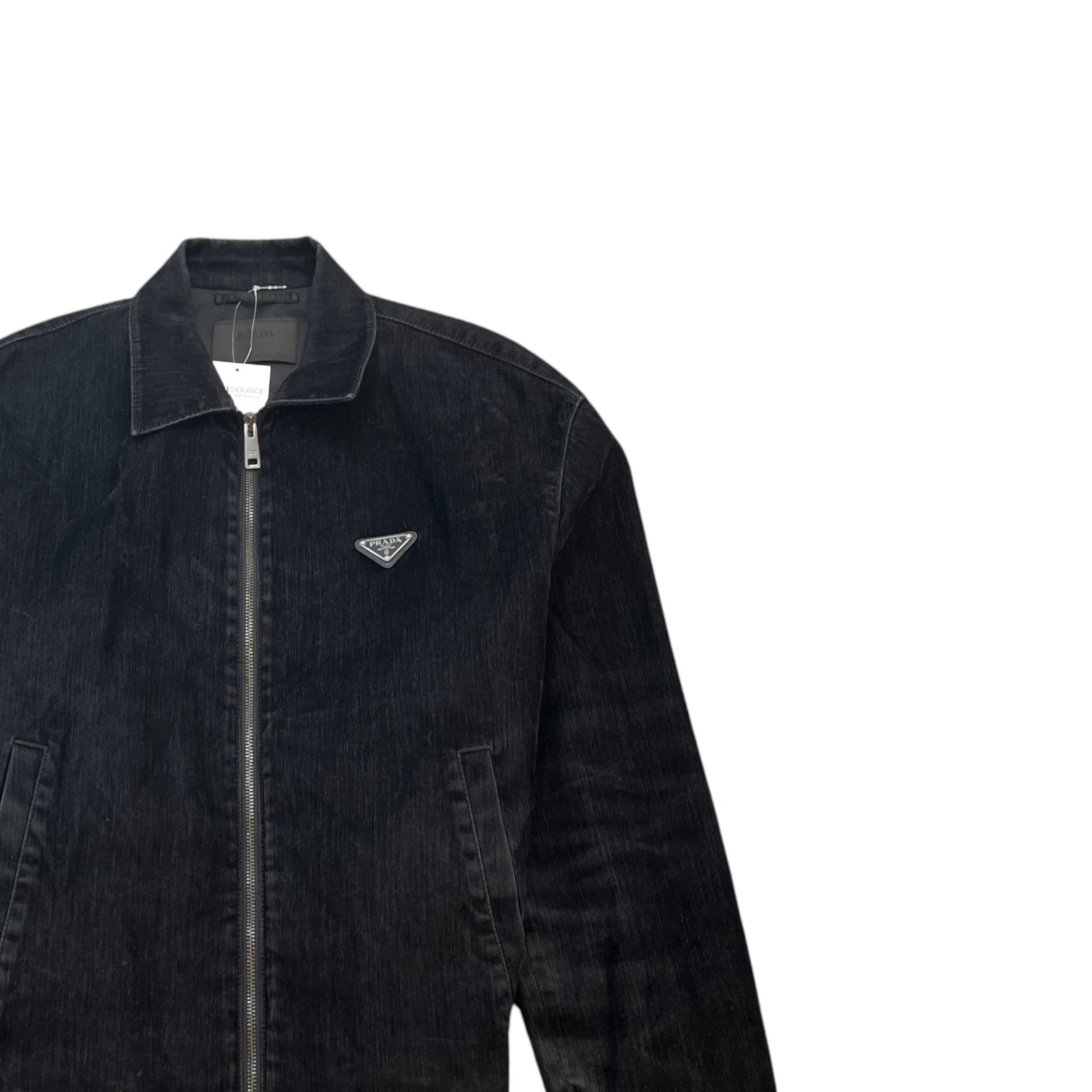 Men's Triangle Logo Jacket Black Size M - Photo 3