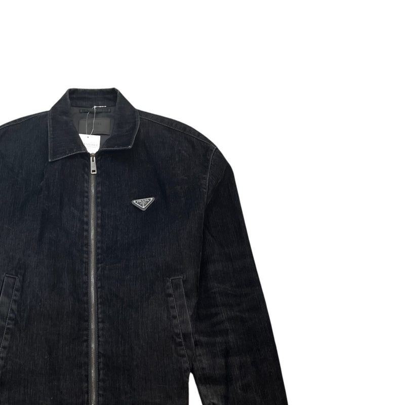 Men's Triangle Logo Jacket Black Size M