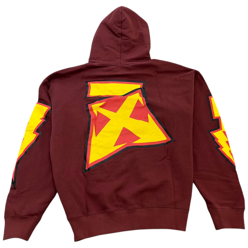 Men's Thunder Stable Skate Hoodie Burgundy Size XL