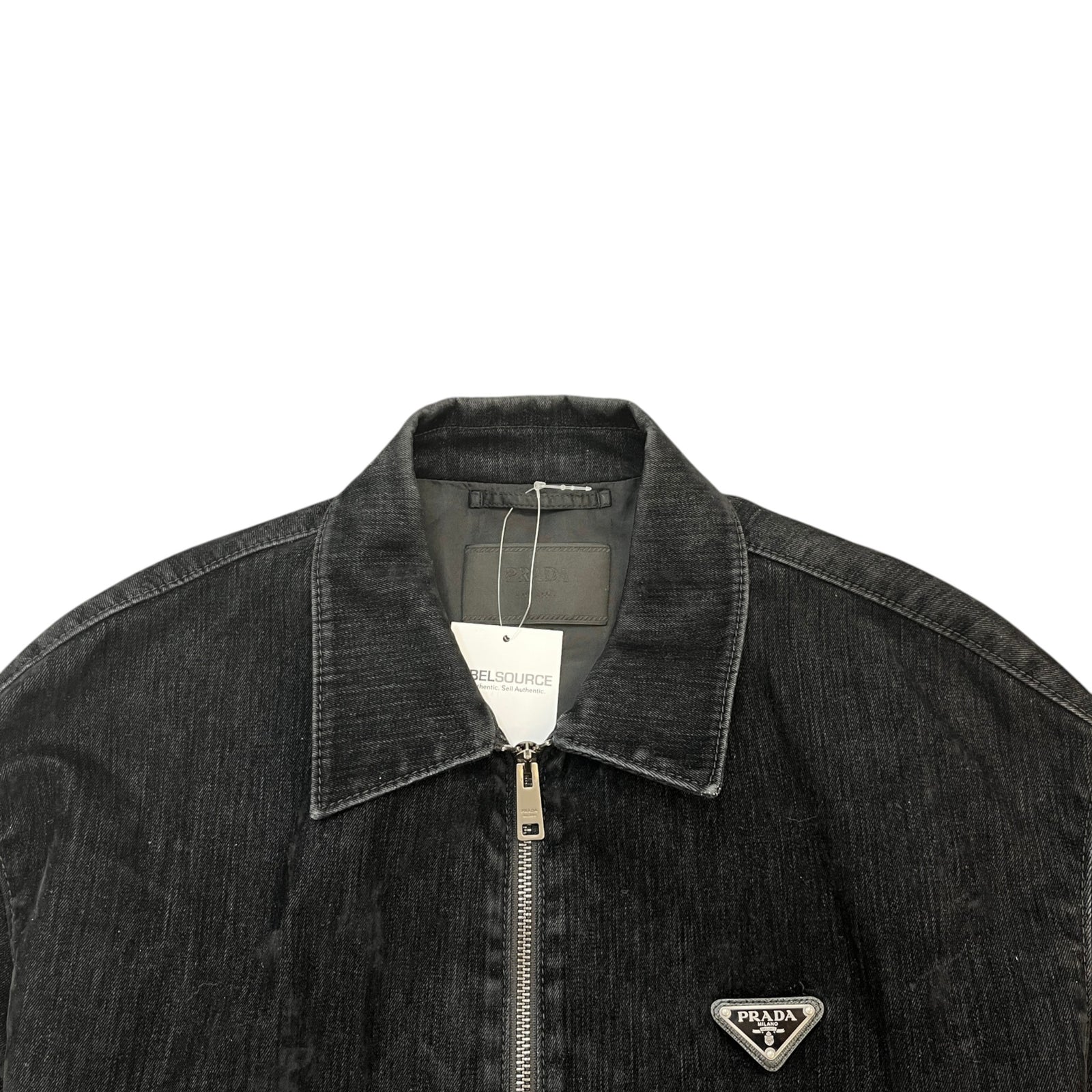 Men's Triangle Logo Jacket Black Size M - Photo 5