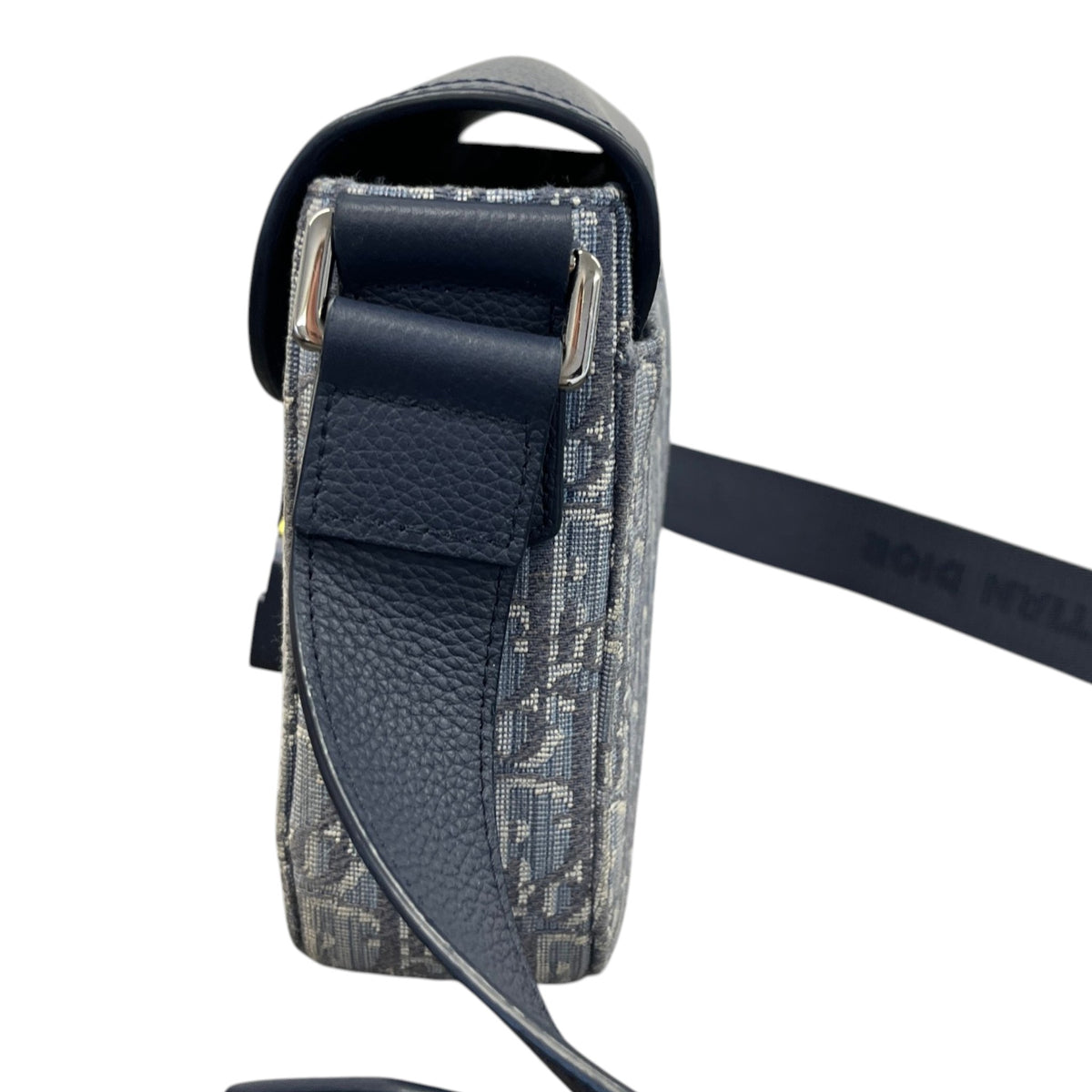 Men's Saddle With Flap Messenger Bag Blue - Photo 7