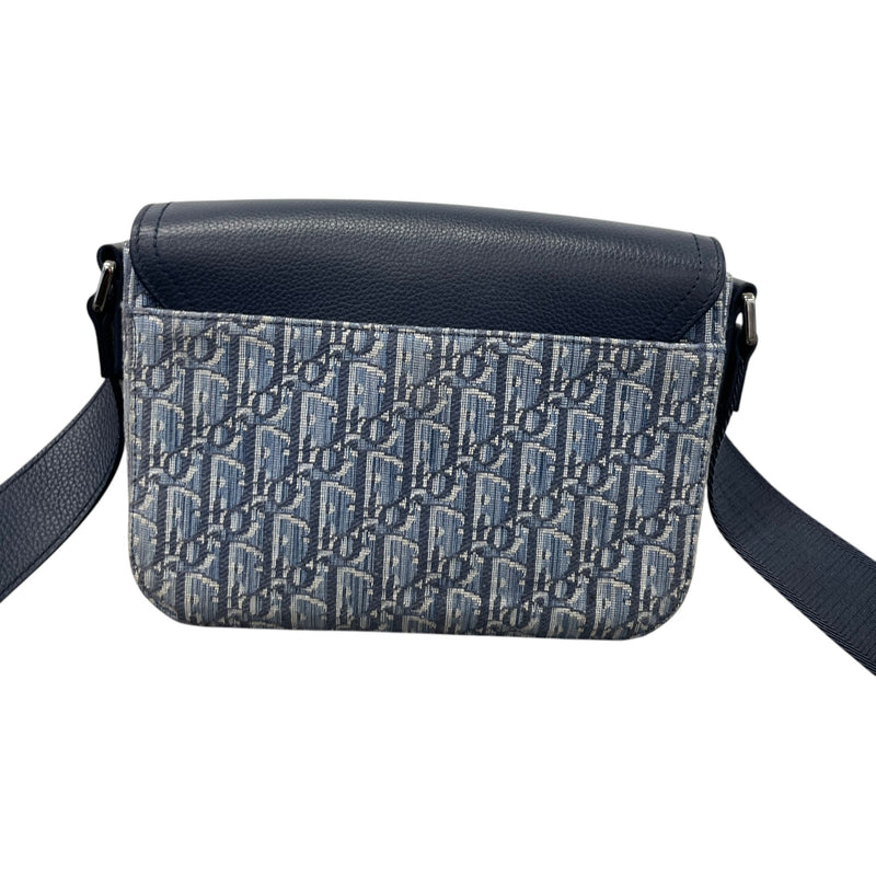 Men's Saddle With Flap Messenger Bag Blue