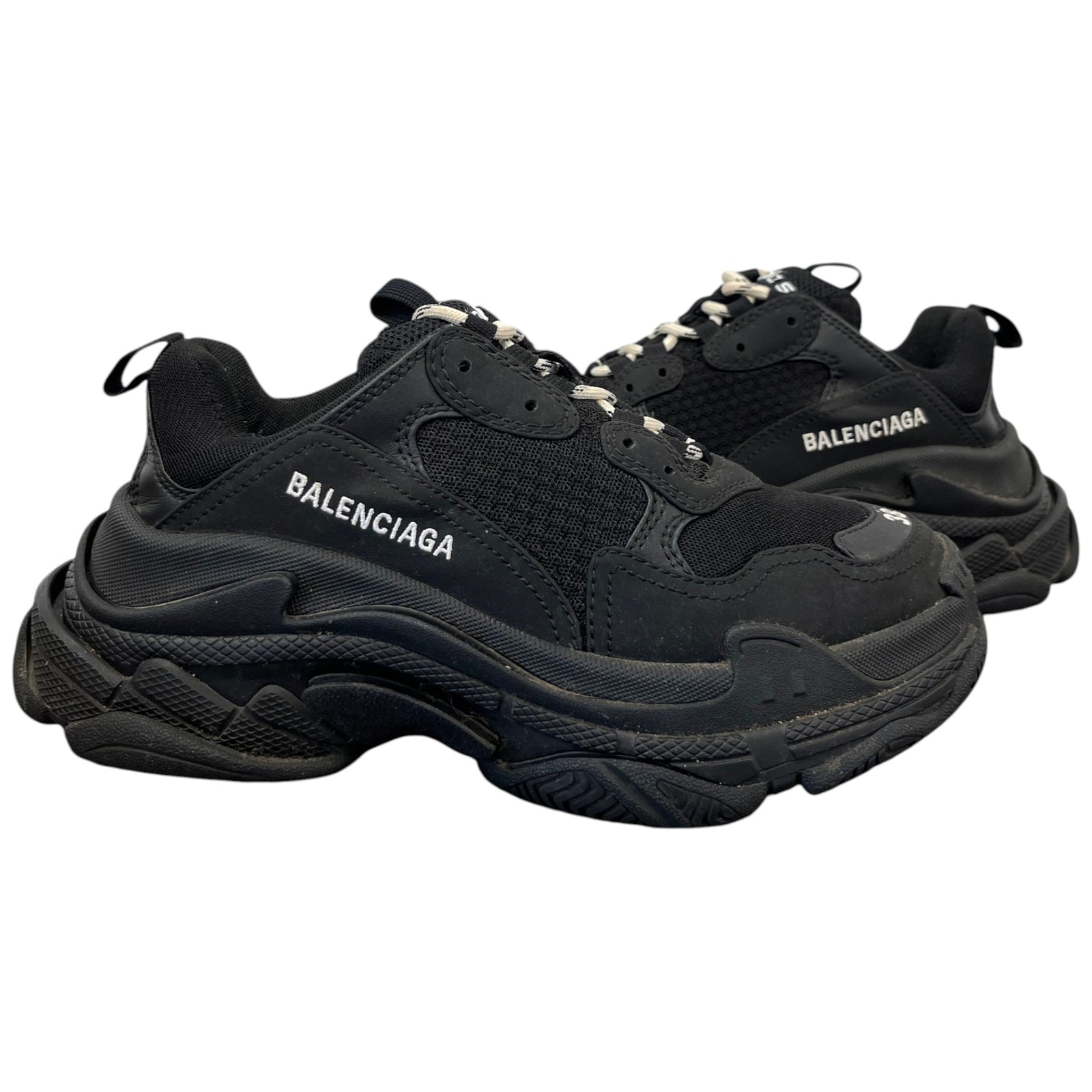 Women's Triple S Low Trainers Black Size EU 38 / UK 5 - Photo 3