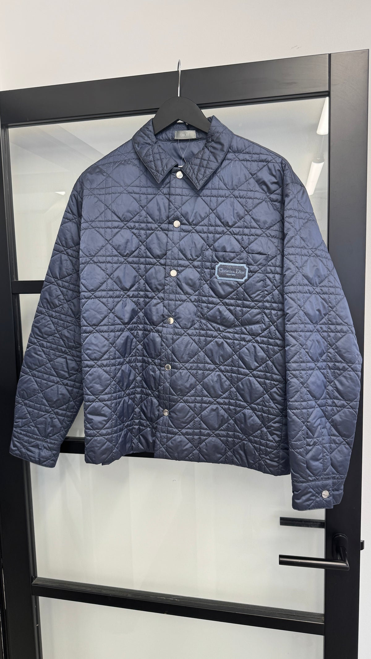 Men's Cannage Quilted Down Jacket Navy Size S - Photo 6