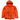 Men's Shark Hood Down Jacket Orange Size M