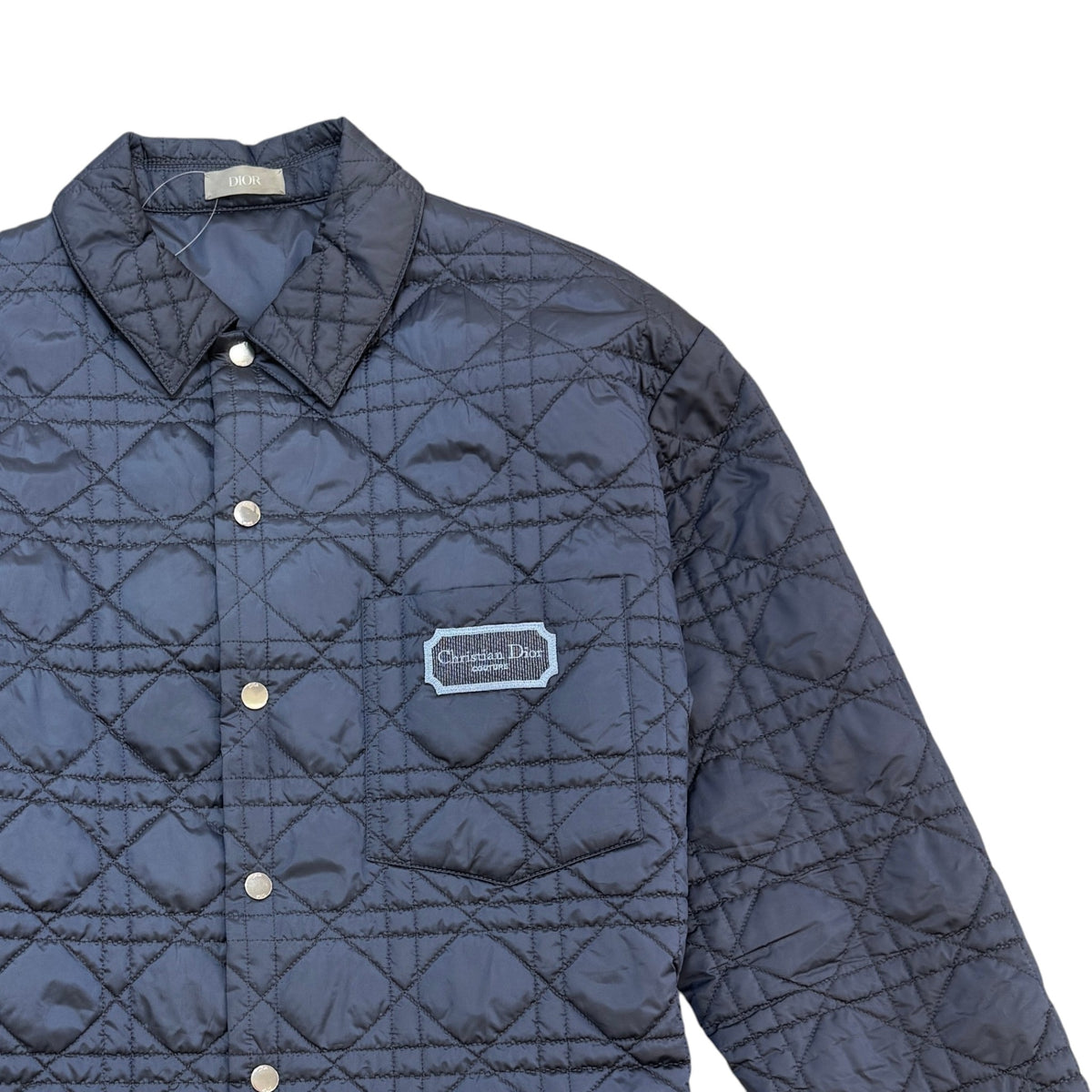 Men's Cannage Quilted Down Jacket Navy Size S - Photo 3
