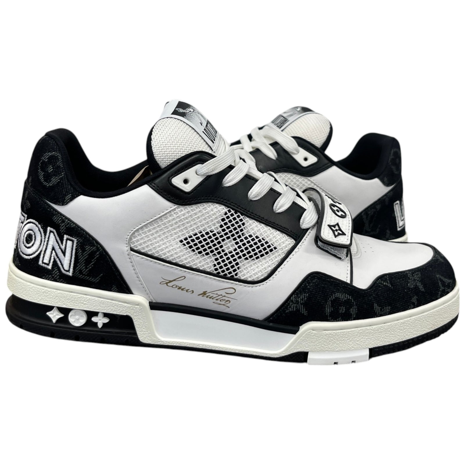 Men's Lv Low Trainers Black Size EU 43 / UK 9 - Photo 3
