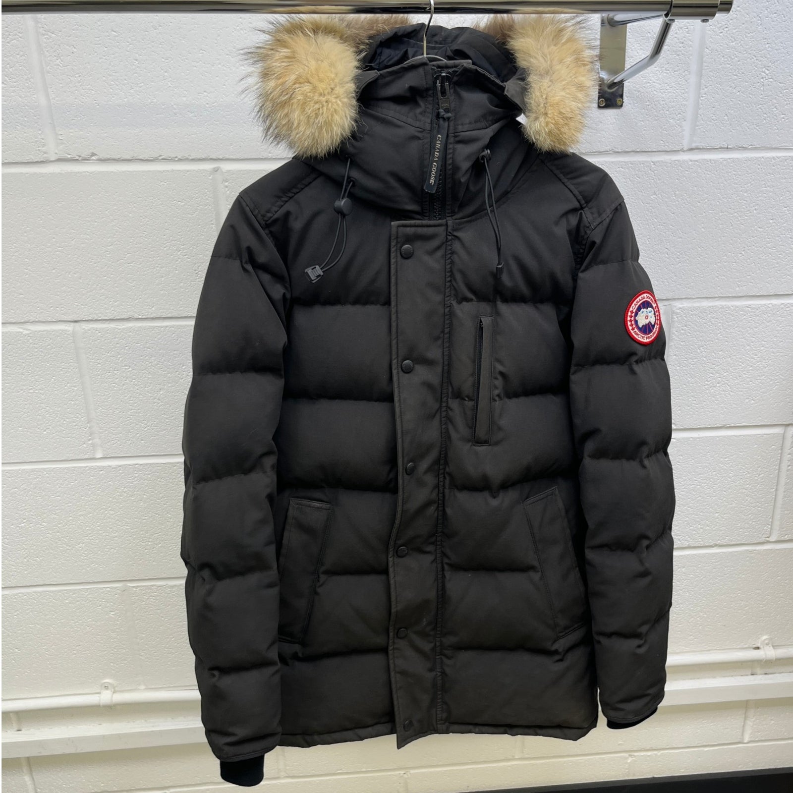 Men's Carson Parka Down Jacket Black Size S - Photo 9