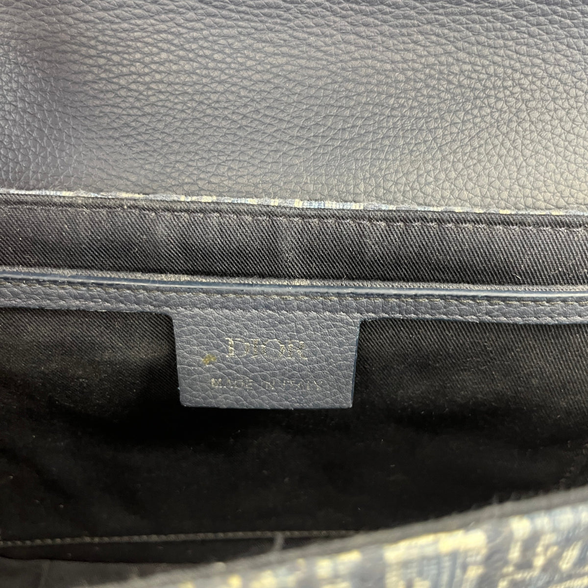 Men's Saddle With Flap Messenger Bag Blue - Photo 12