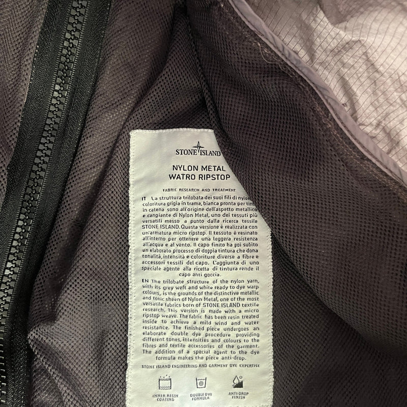 Men's Nylon Metal Windbreaker Grey Size XXL