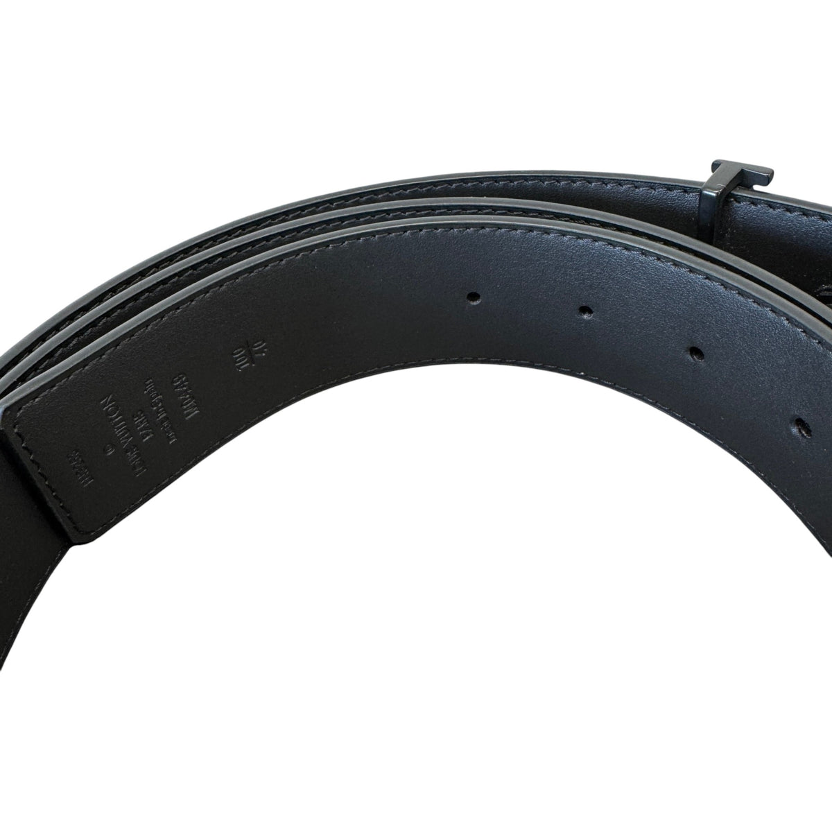 Men's LV Initiales Reversible Belt Black Size 34" - Photo 5