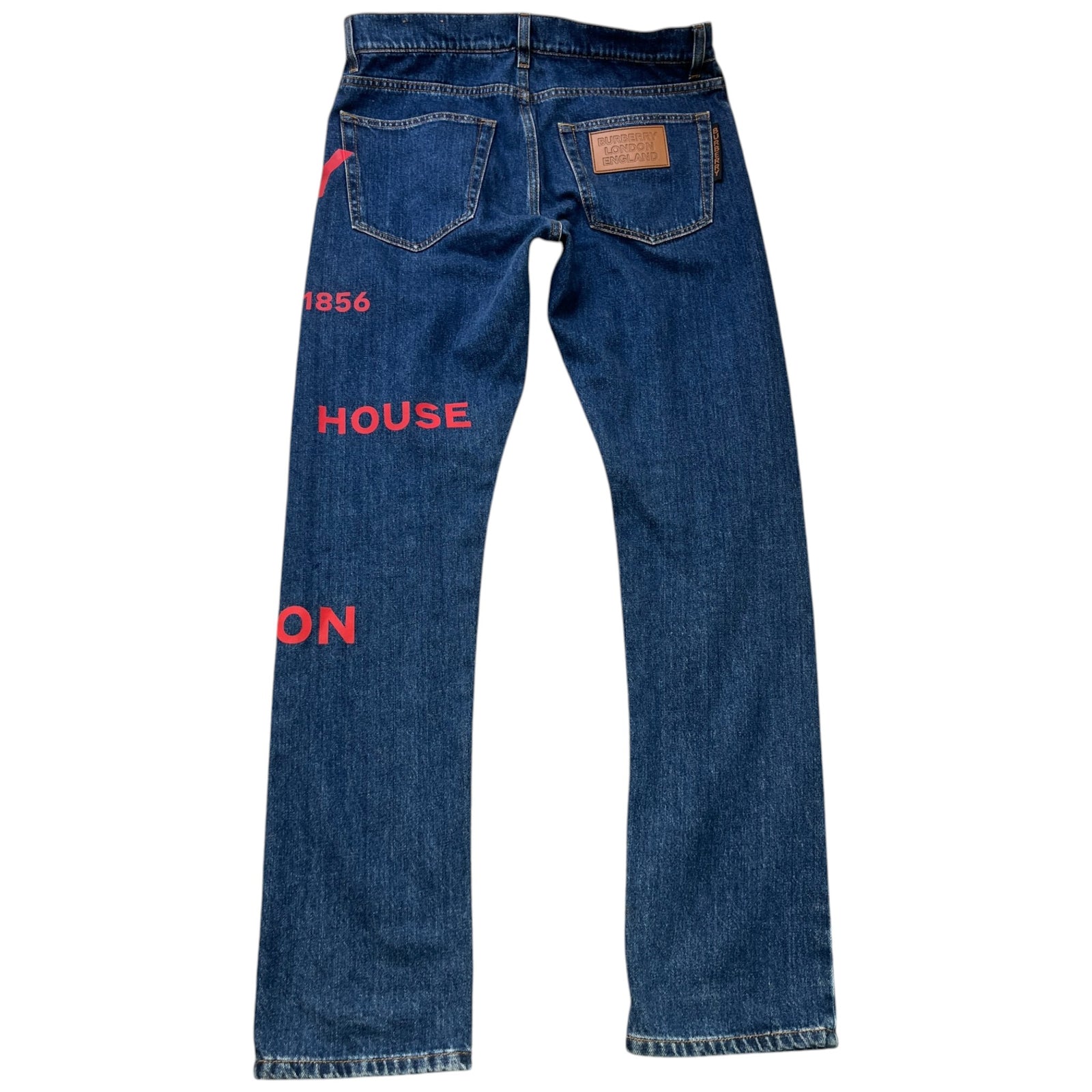 Men's Horseferry Print Jeans Blue Size Waist 32" - Photo 2