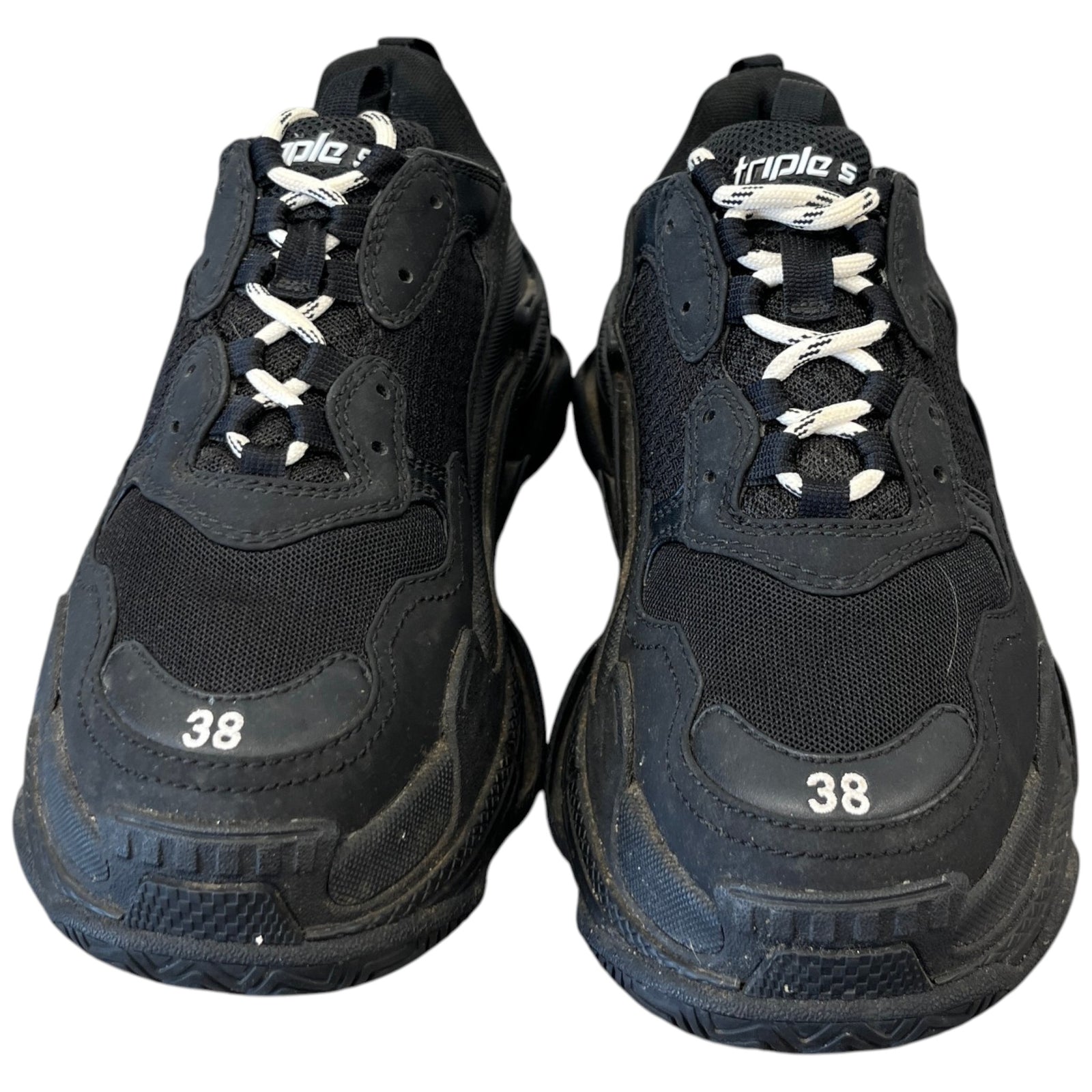 Women's Triple S Low Trainers Black Size EU 38 / UK 5 - Photo 6