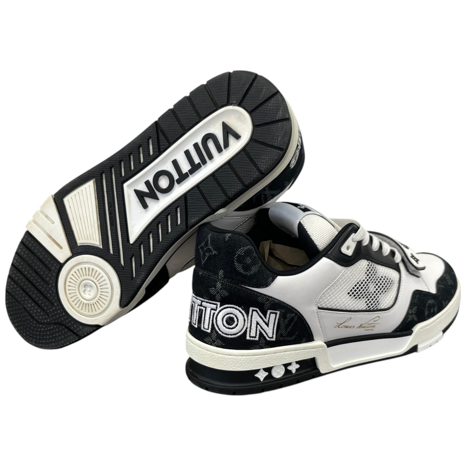 Men's Lv Low Trainers Black Size EU 43 / UK 9 - Photo 10