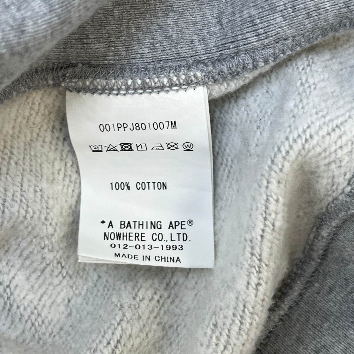 Men's Logo Print Hoodie Grey Size S - Photo 6
