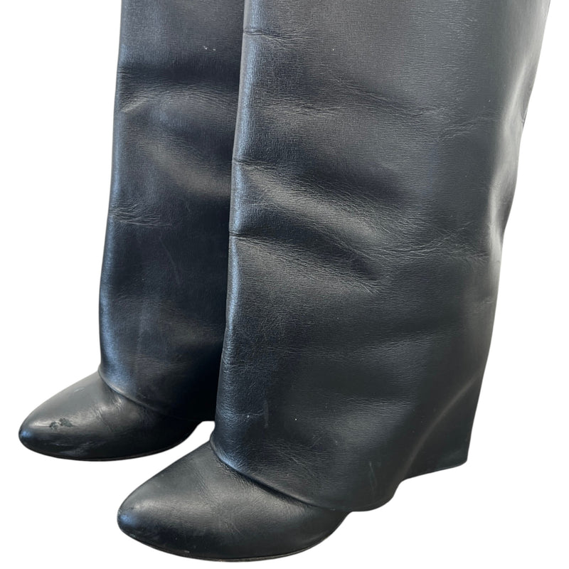 Women's Shark Lock Boots Black Size UK 3 / EU 36