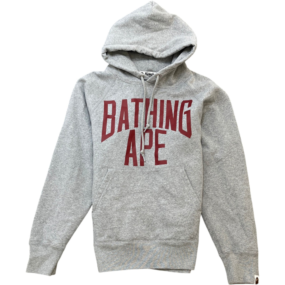 Men's Logo Print Hoodie Grey Size S - Photo 1