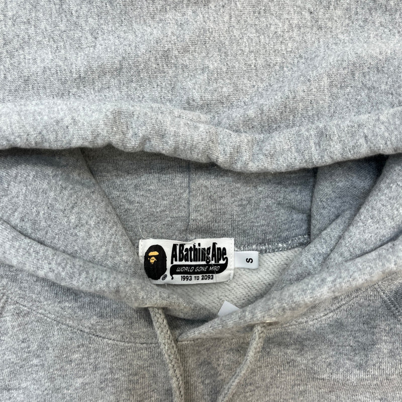 Men's Logo Print Hoodie Grey Size S