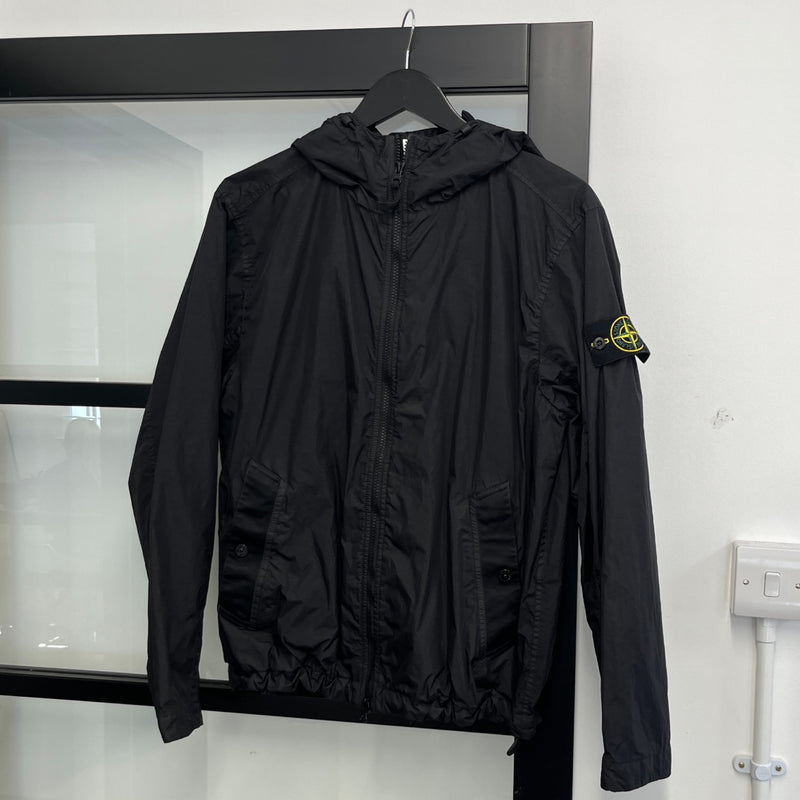 Men's Applique Logo Windbreaker Black Size S