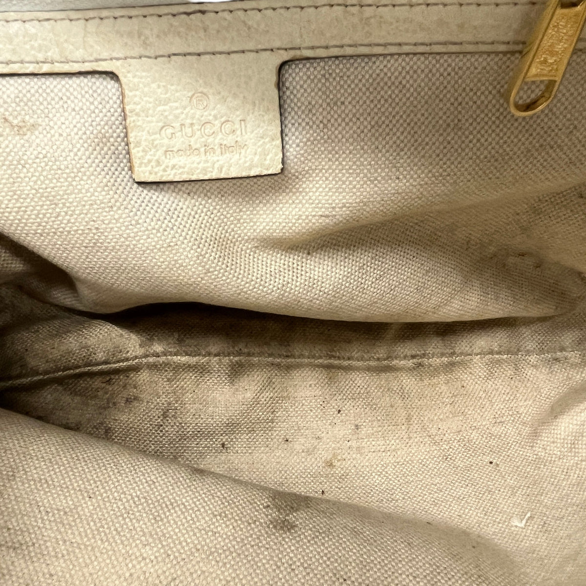 Men's GG Supreme Monogram Flora Web Small Ophidia Half Moon Messenger Bag Beige - Photo 9