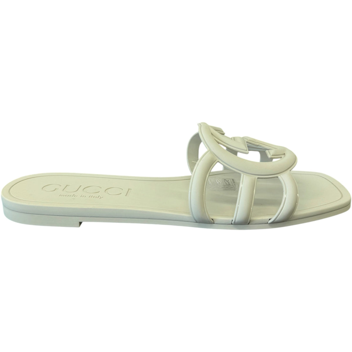Women's GG Marmont Slides White Size UK 3 / EU 36 - Photo 1