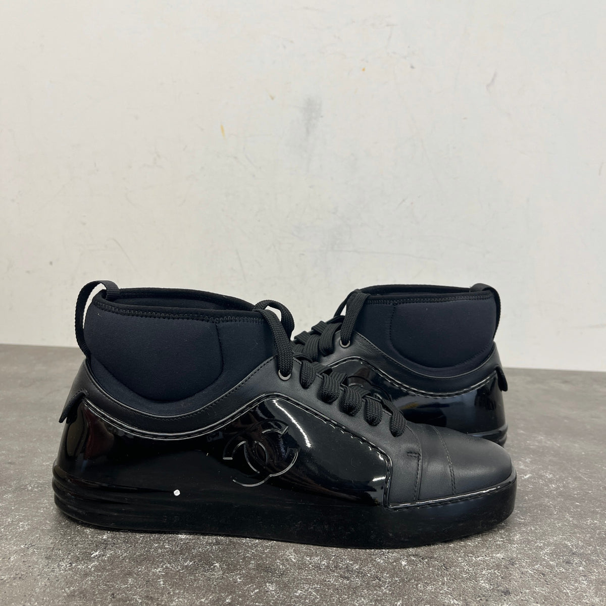 Men's CC Logo High Trainers Black Size UK 8 / EU 42 - Photo 12