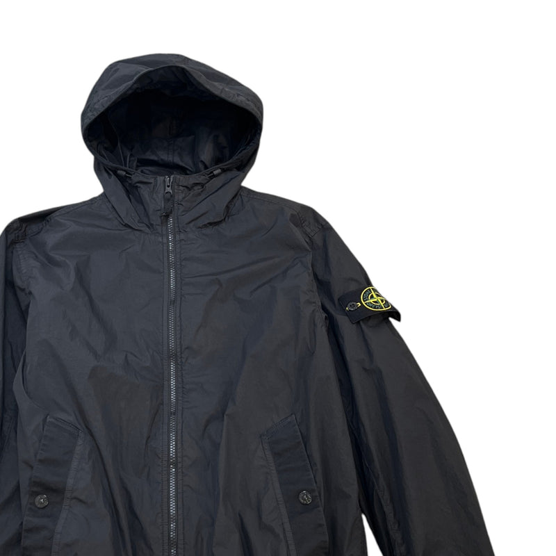 Men's Applique Logo Windbreaker Black Size S
