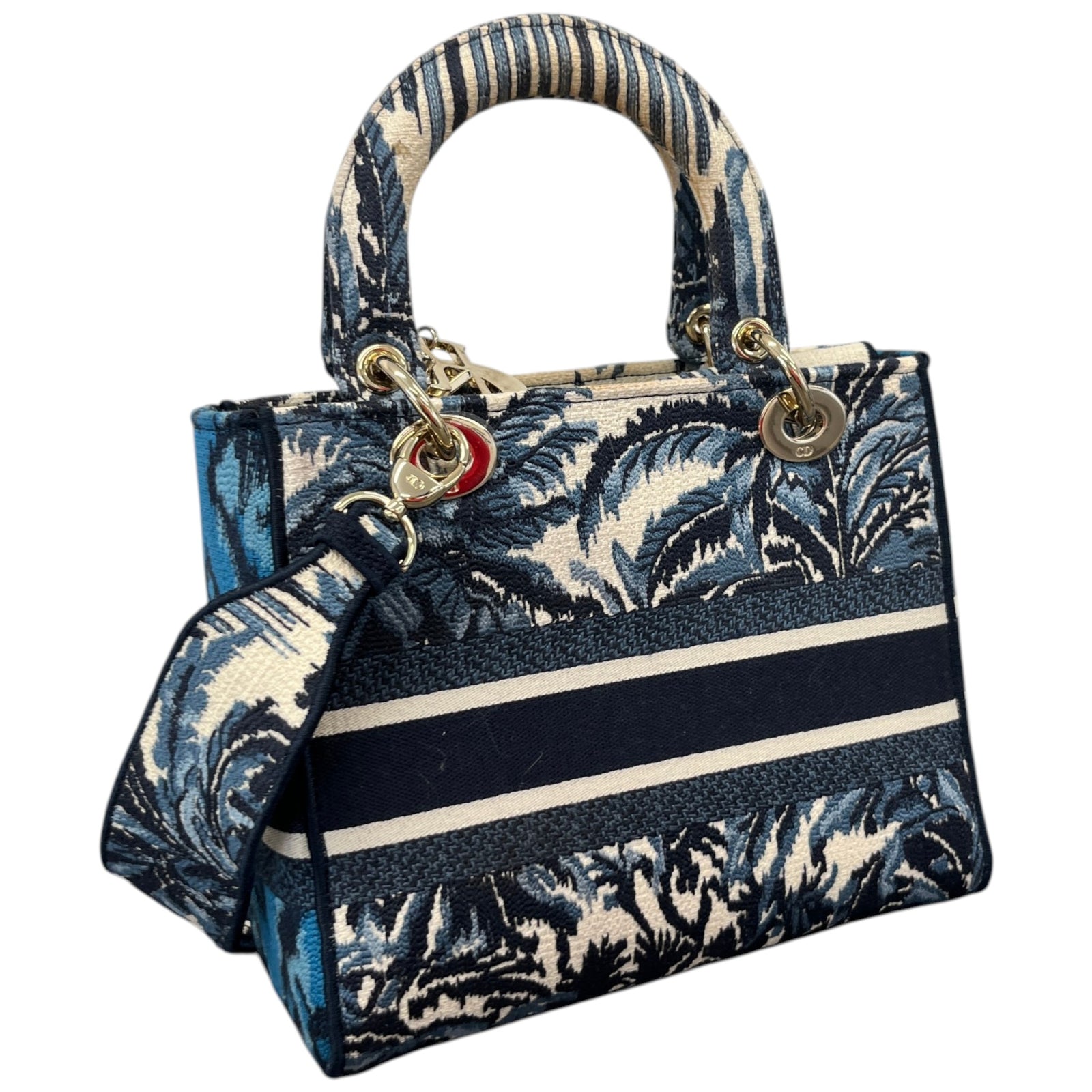 Women's Medium Lady D-Lite Bag Blue - Photo 8