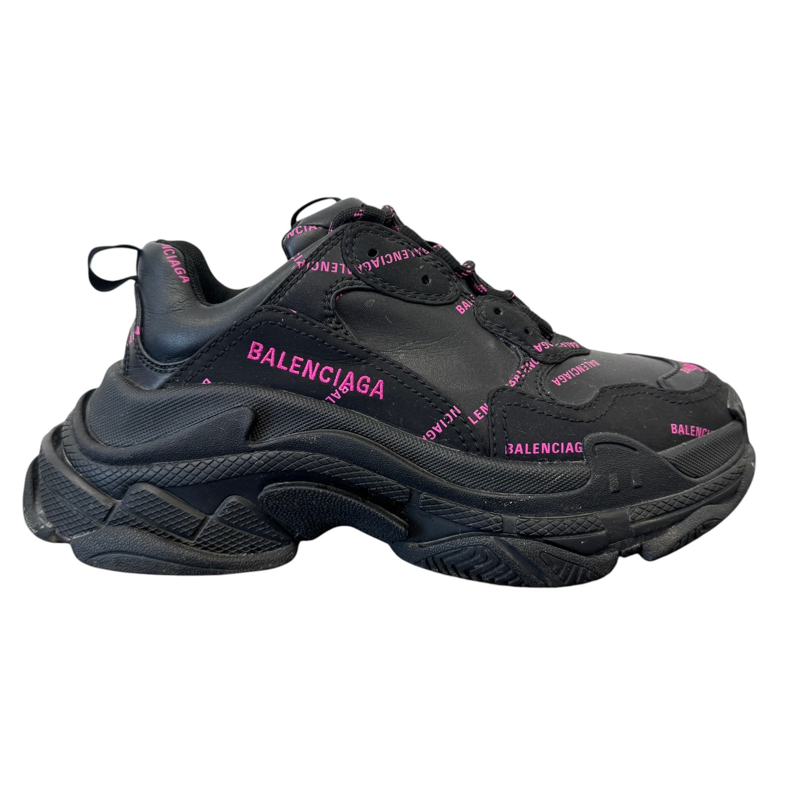 Women's Triple S Low Trainers Black Size EU 37 / UK 4 - Photo 1