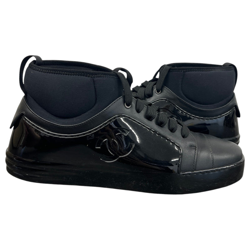 Men's CC Logo High Trainers Black Size UK 8 / EU 42