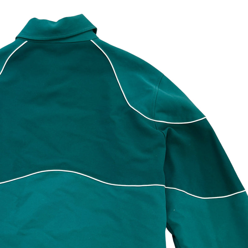 Men's Embroidered Logo Jacket Green Size XL