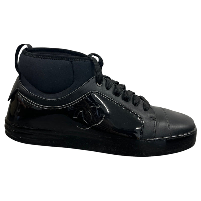 Men's CC Logo High Trainers Black Size UK 8 / EU 42