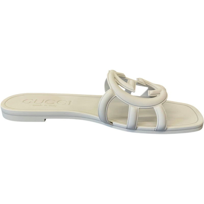 Women's GG Marmont Slides White Size UK 3 / EU 36