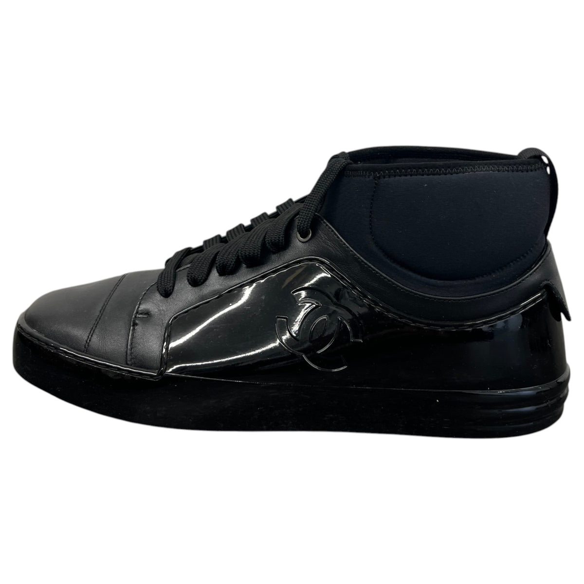 Men's CC Logo High Trainers Black Size UK 8 / EU 42 - Photo 5