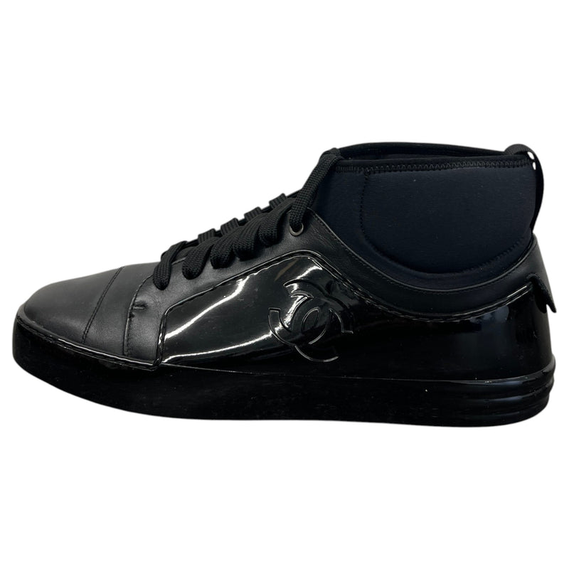Men's CC Logo High Trainers Black Size UK 8 / EU 42