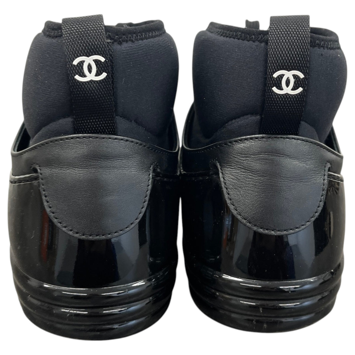 Men's CC Logo High Trainers Black Size UK 8 / EU 42 - Photo 7