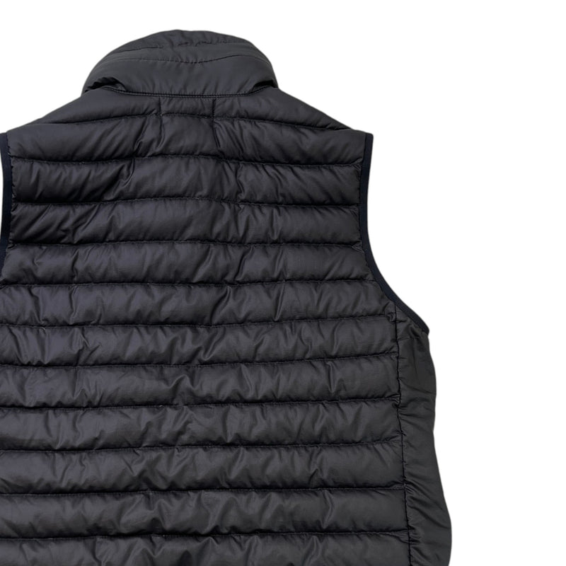 Men's Applique Logo Ripstop Gilet Black Size S