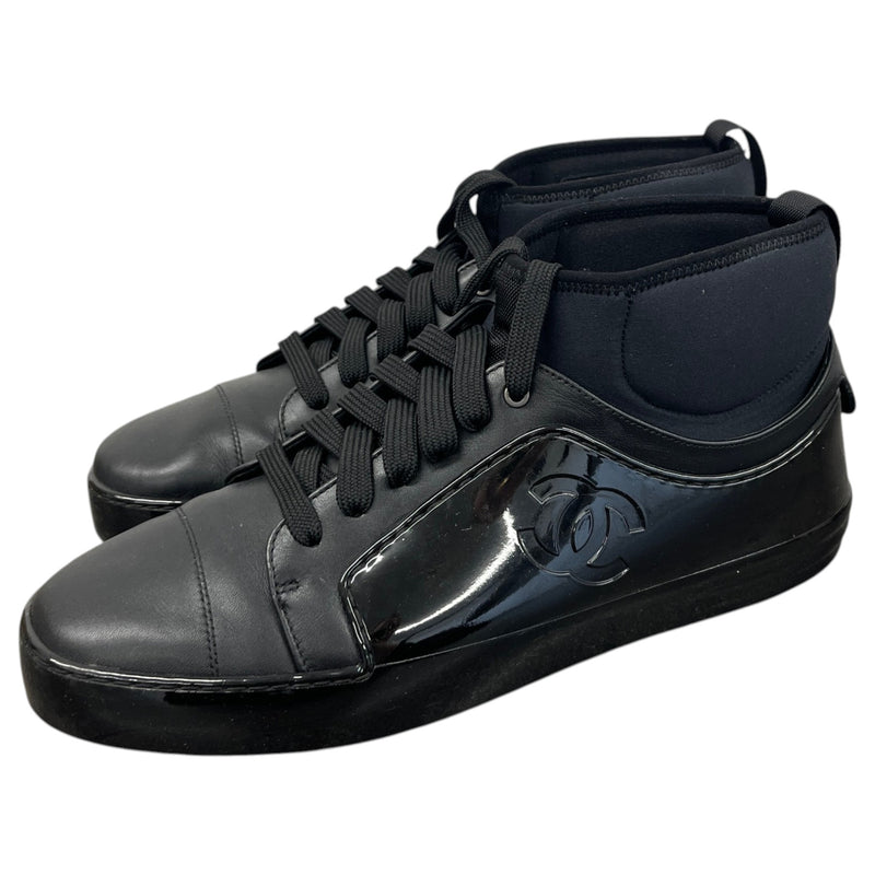 Men's CC Logo High Trainers Black Size UK 8 / EU 42