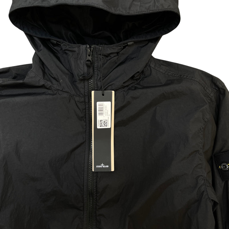 Men's Applique Logo Windbreaker Black Size S